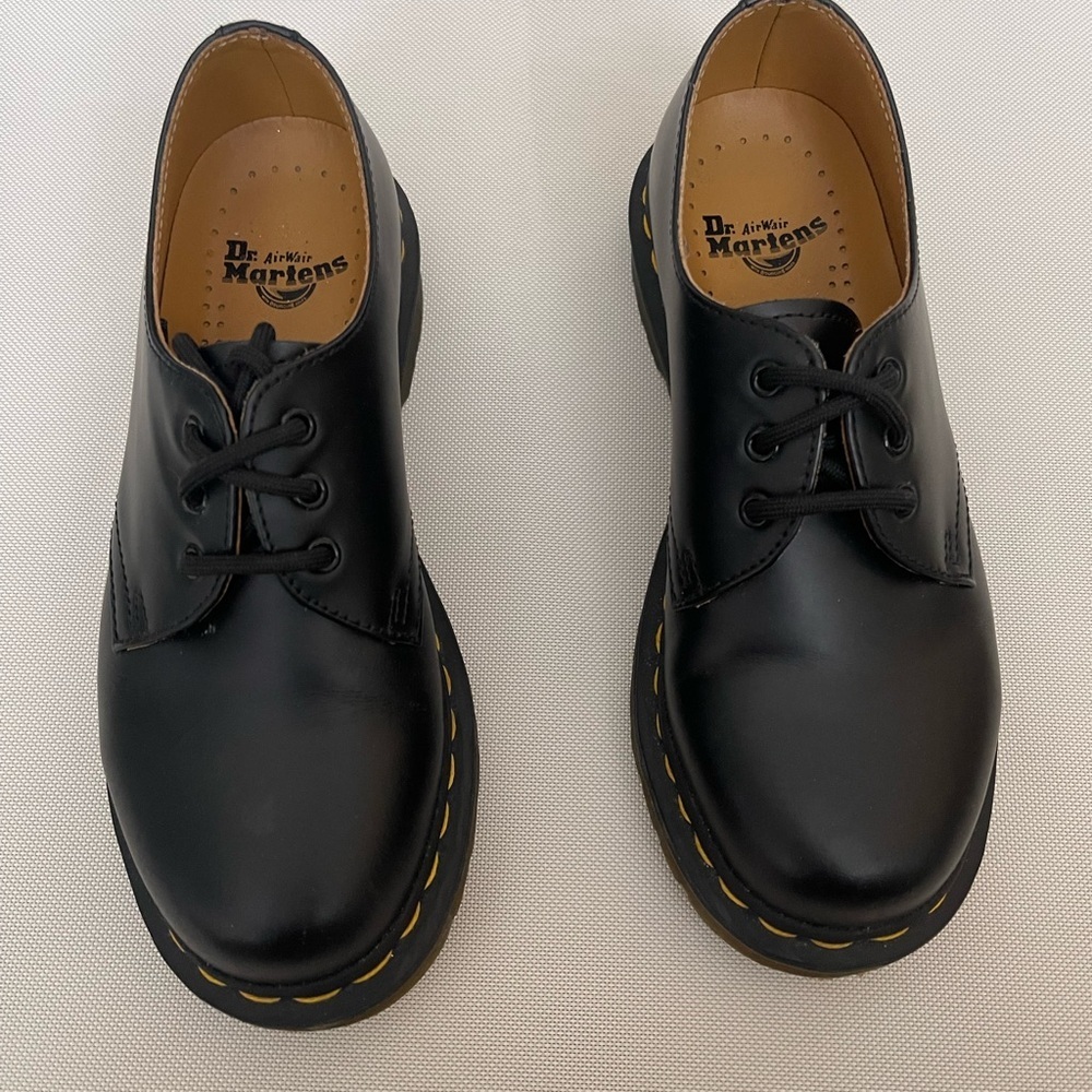Dr. Martens Black 1461 smooth Leather Oxford  Shoes